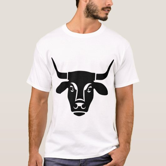 Dunkler Kuhkopf T-Shirt (Vorderseite)