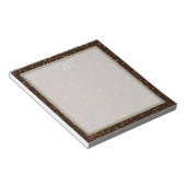 Dunkler Kupferbronze Orange-Glitzer Notizblock (angewinkelt)