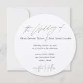 Dunkler Kupferstreifen mit modernem Typografie-Kre Einladung (Vorderseite)