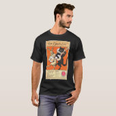 Dunkler kurzer T - Shirt die Hülse Männer schwarze (Vorne ganz)