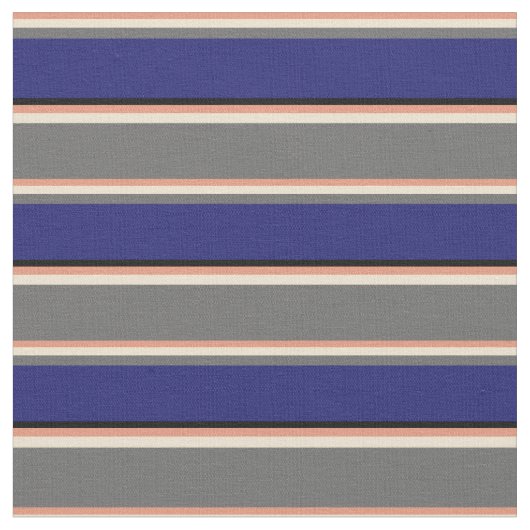Dunkler Lachs, Beige, Dim Grau, Midnight Blue, Bla Stoff (Nahaufnahme)