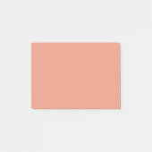 Dunkler Lachs Farbe Post-it Klebezettel (Vorderseite)