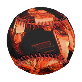 Dunkler Lachs oder Korallen zerstört, schwarzer Hi Baseball