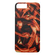 Dunkler Lachs oder Korallen zerstört, schwarzer Hi