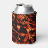 Dunkler Lachs oder Korallen zerstört, schwarzer Hi Dosenkühler (Kanne Vorderseite)