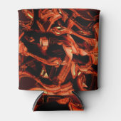 Dunkler Lachs oder Korallen zerstört, schwarzer Hi Dosenkühler (Vorderseite)