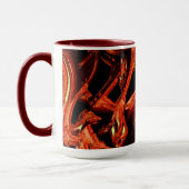 Dunkler Lachs oder Korallen zerstört, schwarzer Hi Tasse (Links)