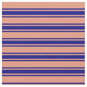 Dunkler Lachs und blaues Farbmuster Stoff