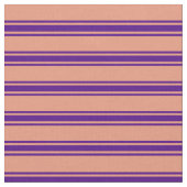 Dunkler Lachs und Indigomuster Stoff (Nahaufnahme)