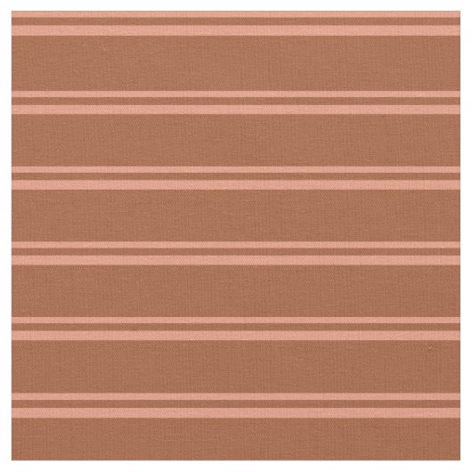 Dunkler Lachs und Sienna Lines Stoff (Nahaufnahme)