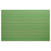 Dunkler Lachs und waldgrüne Streifen Stoff (Fat Quarter (45,7 x 55,9 cm))