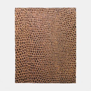 dunkler Lederuntergrund Fleecedecke