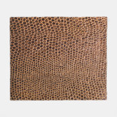 dunkler Lederuntergrund Fleecedecke (Vorderseite (Horizontal))