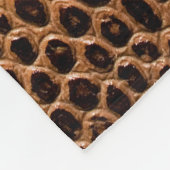 dunkler Lederuntergrund Fleecedecke (Ecke)