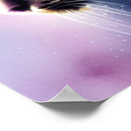 Dunkler Leopard Poster (Ecke)