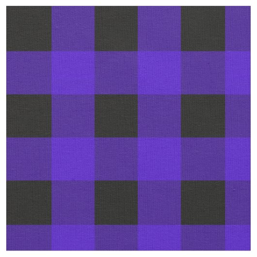 Dunkler Lila Büffel-Karierter Stoff (Nahaufnahme)