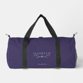 Dunkler Lila Individuelle Name "Ballet Everyday" Duffle Bag