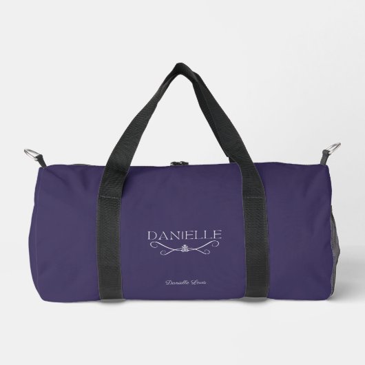 Dunkler Lila Individuelle Name "Ballet Everyday" Duffle Bag (Vorderseite)