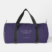 Dunkler Lila Individuelle Name "Ballet Everyday" Duffle Bag (Rückseite)