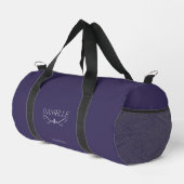 Dunkler Lila Individuelle Name "Ballet Everyday" Duffle Bag (Rechte Ecke)