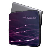 Dunkler Lila Individuelle Name Notebook-Sieb 15'' Laptopschutzhülle (Vorderseite Links)