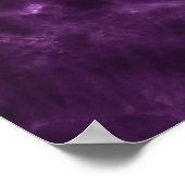 Dunkler lila Marmor: luxuriöse Textur. Poster (Ecke)