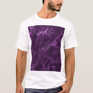 Dunkler lila Marmor: luxuriöse Textur. T-Shirt