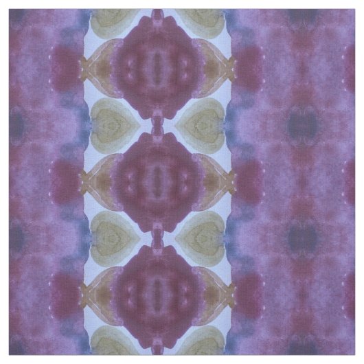 Dunkler Lila Pflaumen und Olivgrün Stoff (Muster)