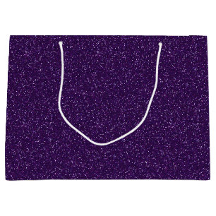 Dunkler Lila Sparkle Glitzer Große Geschenktasche Geschenktüte