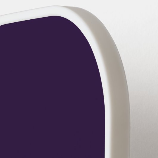 Dunkler Lila weißer Farbblock Fett-Gelber Streifen Pickleball Schläger (Linke Seite)