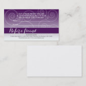 Dunkler lila weißer Strudel verweisen Karten eines (Vorne/Hinten)