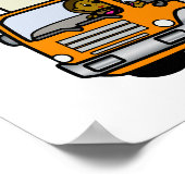 Dunkler Lkw-Fahrer Poster (Ecke)