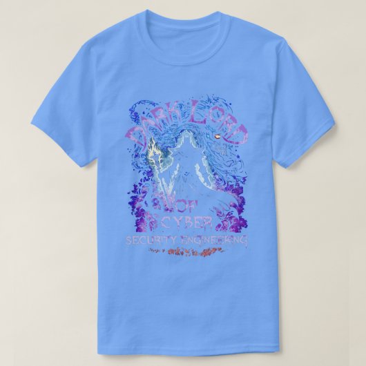 Dunkler Lord of Cyber Security Engineering T-Shirt (Design vorne)