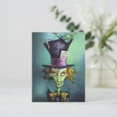 Dunkler Mad Hatter aus der Alice im Wunderland Postkarte (Stehend Vorderseite)