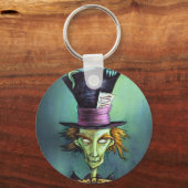 Dunkler Mad Hatter aus der Alice im Wunderland Schlüsselanhänger (Vorderseite)