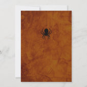 Dunkler magischer Glücksball zwischen Geburtstag Einladung (Rückseite)