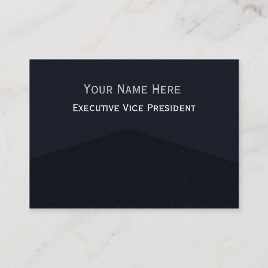 Dunkler Marine-Blau-Mittelpunkt Visitenkarte (Vorderseite)