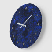 Dunkler Marineschwarzstein-Marmorgranit maserte Große Wanduhr (Winkel)