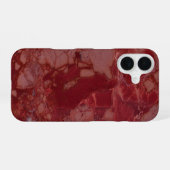 Dunkler Marmor iPhone 16 Hülle (Rückseite (Horizontal))