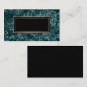 Dunkler Marmor, Marmor, dunkeltürkis Visitenkarte (Vorne/Hinten)
