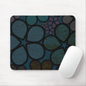 Dunkler mehrfarbiger moderner strukturierter Kreis Mousepad (Mit Mouse)