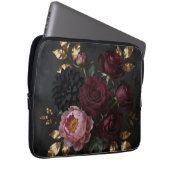 Dunkler, melancholischer Blumenstrauß Laptopschutzhülle (Vorne Rechts)