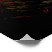 Dunkler, melancholischer Wald-Wildblume Poster (Ecke)