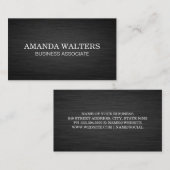 Dunkler metallischer Hintergrund Visitenkarte (Vorne/Hinten)