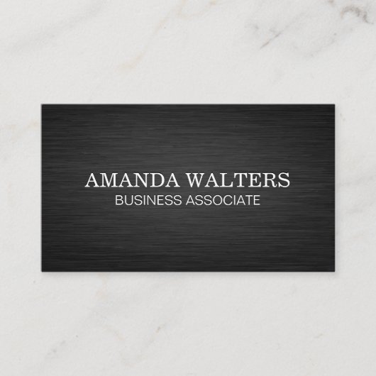 Dunkler metallischer Hintergrund Visitenkarte (Vorderseite)