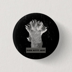 Dunkler Miezekatze-Armee-Knopf Button