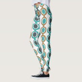 Dunkler Mitte des Jahrhunderts Moderne Kette Leggings (Links)