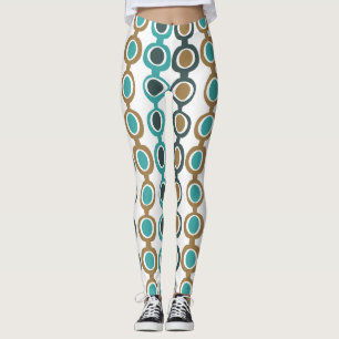 Dunkler Mitte des Jahrhunderts Moderne Kette Leggings
