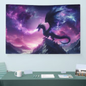 Dunkler, mittelalterlicher ätherischer Drache Banner (Messe)