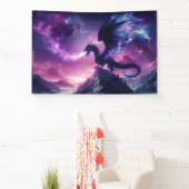 Dunkler, mittelalterlicher ätherischer Drache Banner (InSitu)